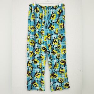 Nickelodeon Fleece Spongebob Pajama Pants for Adults Elastic Waist Sz 2XL